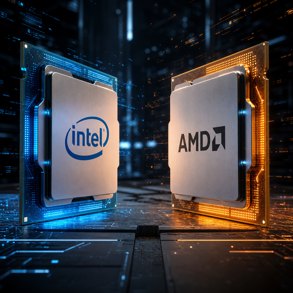 مقارنة معالجات Intel و AMD للأداء العالي